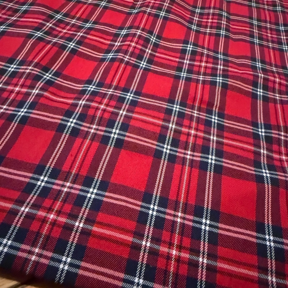 Draper James Angie Red Check/Plaid Ruffle Sleeve Shift Dress Women’s Size 2 - Picture 9 of 15